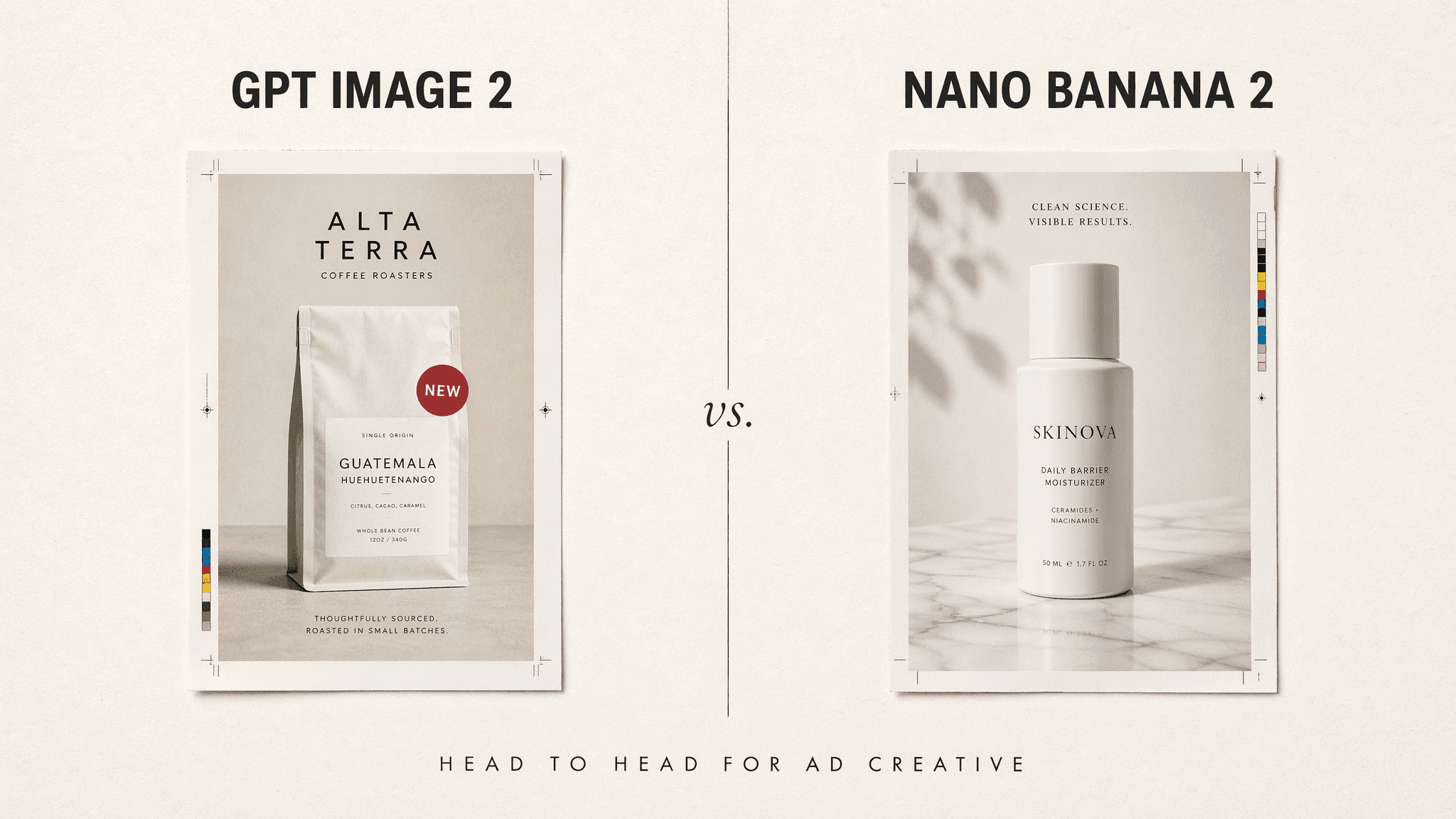 GPT Image 2 vs Nano Banana 2: Which AI Model Wins for Ad Creative?