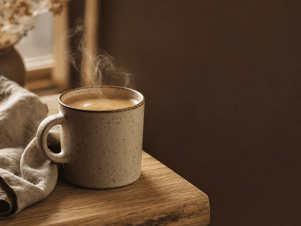 Ceramic Coffee Mug with Steam