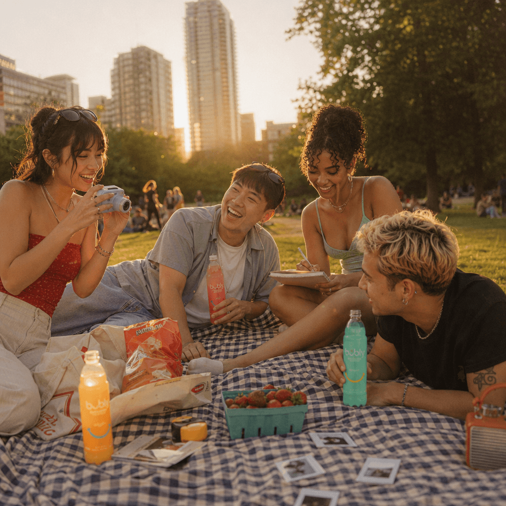 Gen-Z Friends Park Picnic