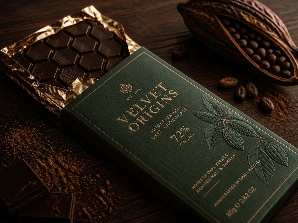 Luxury Chocolate Bar Mockup