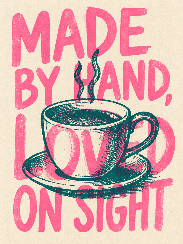 Risograph-Style Type Poster