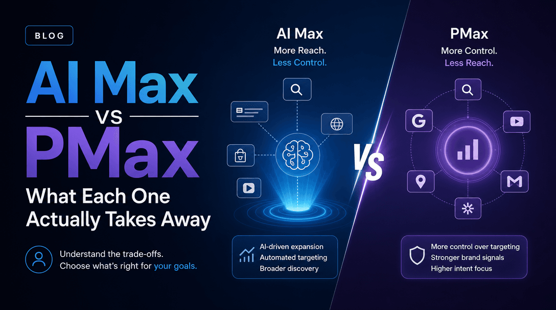 AI Max vs PMax: What Each One Actually Takes Away