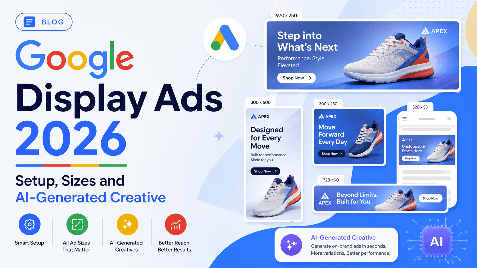 Google Display Ads in 2026: Setup, Sizes and AI-Generated Creative