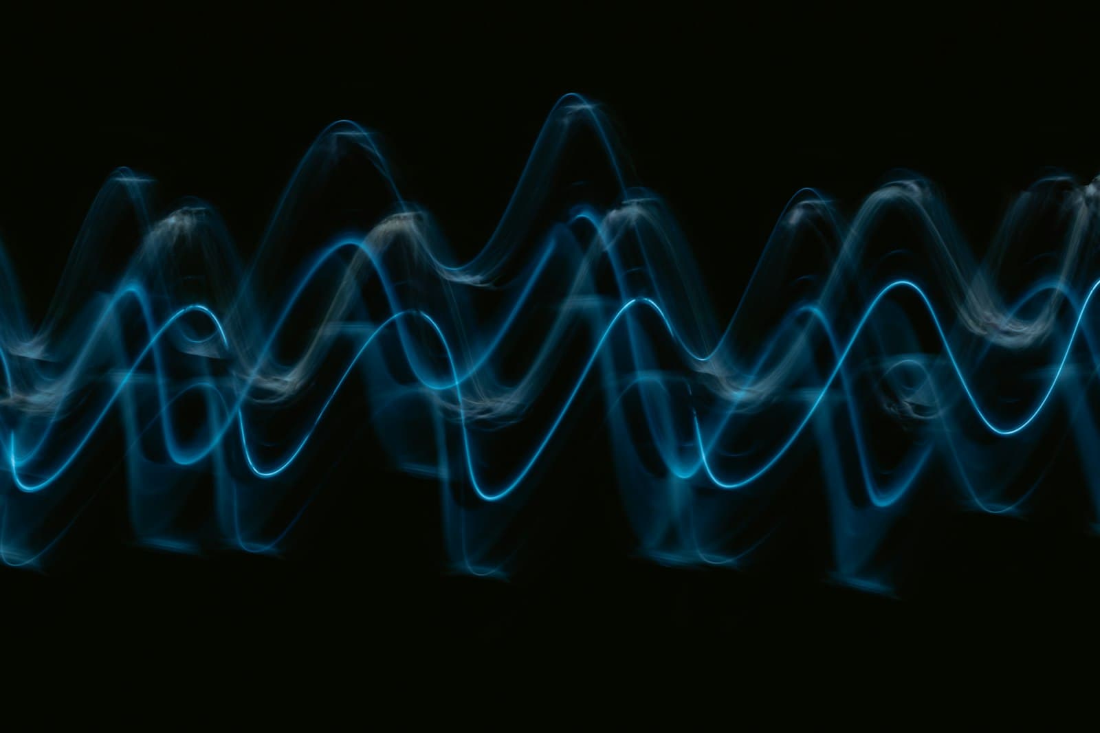 Sound wave representing AI voice conversion